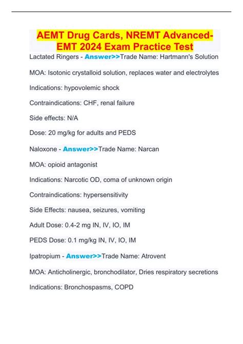 nremt aemt practice exam